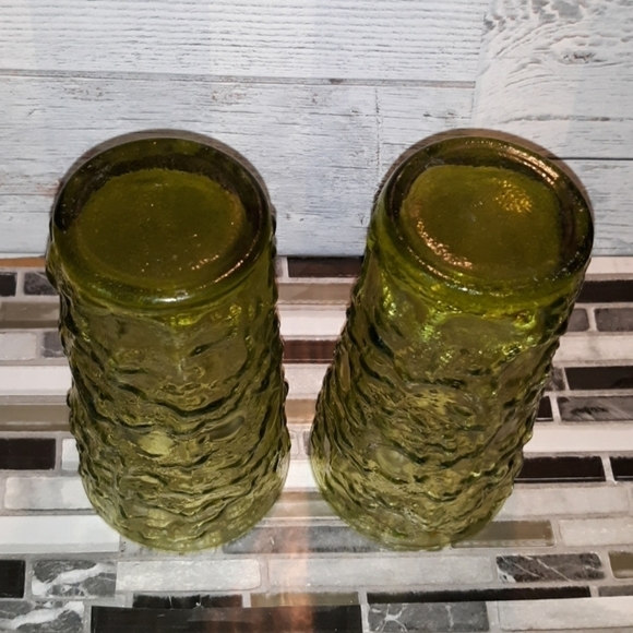 Mid-century modern green drinking glasses - Picture 3 of 3